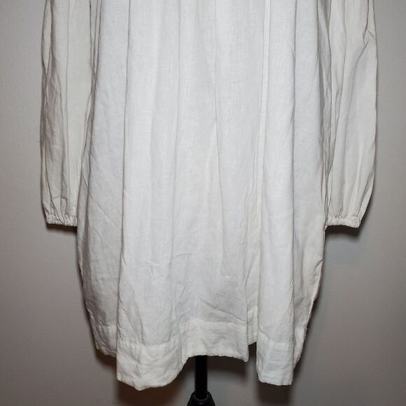 Free People Clover Pintuck Linen Blend Tunic Dress Size Medium - Picture 5 of 16